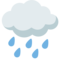 Cloud With Rain emoji on Google